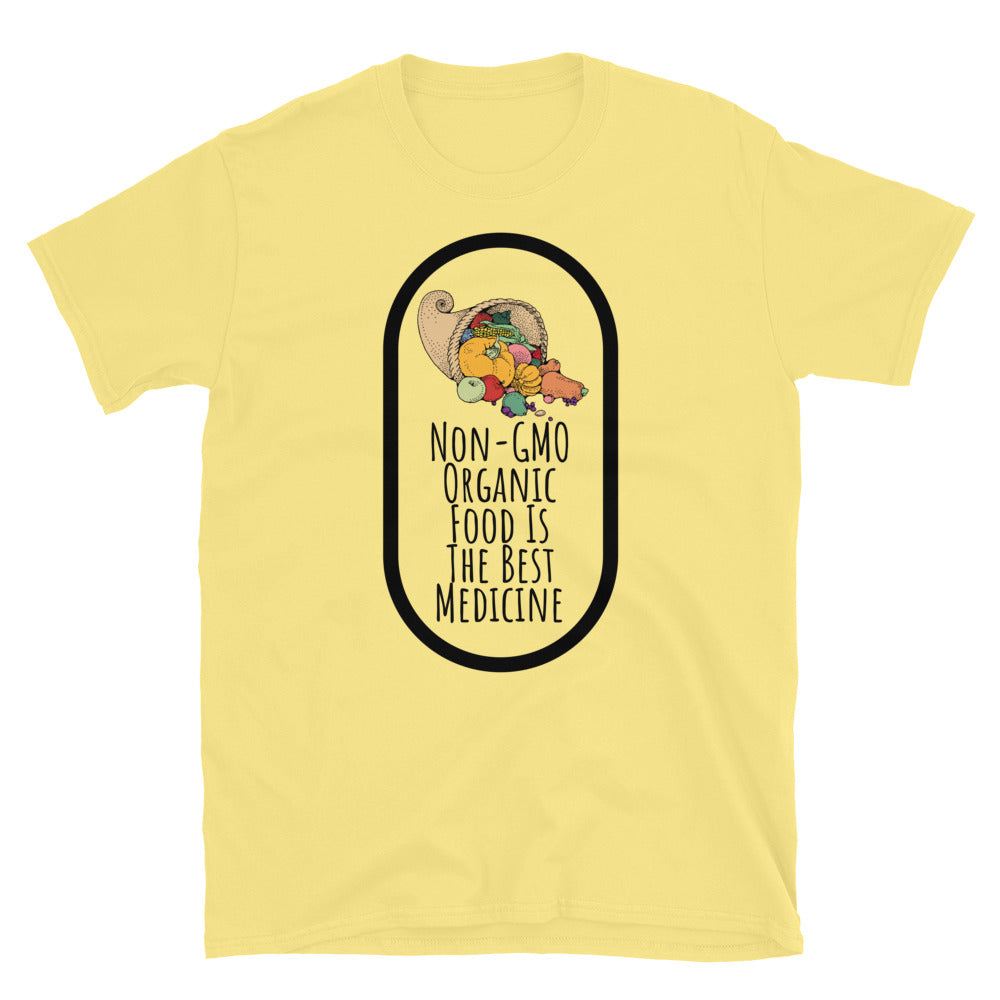 Non-GMO Organic Food Is The Best Medicine TShirt - Cornsilk Color - https://ascensionemporium.net